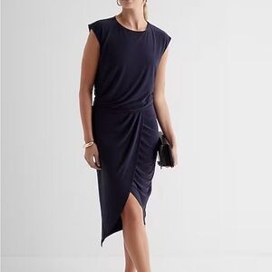 Express Draped Midi Dress